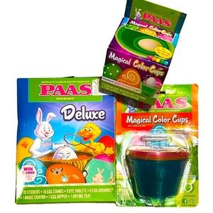 Set of 3 PAAS Easter Egg Decorating Kit Bundle Set NWT